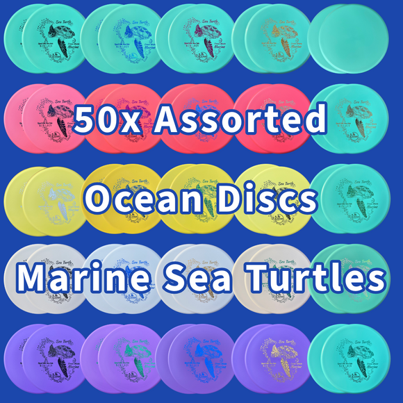 Ocean Discs Marine Sea Turtle 50x Assorted Bundle