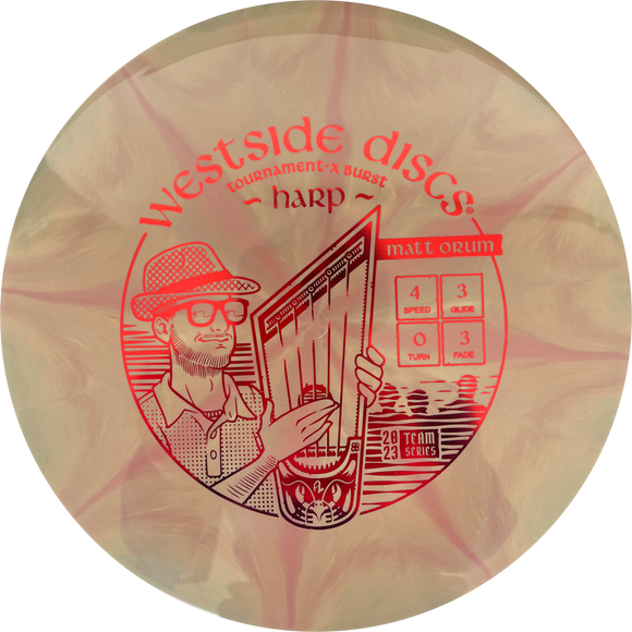 Westside Discs Tournament-X Burst Harp - Matt Orum Team Series