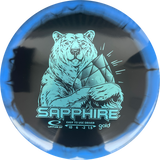 Latitude 64° Gold Orbit Sapphire - Inverted Stamp